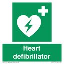 green-background-with-white-text-and-heart-defibrillator-symbol--white-cross-and~
